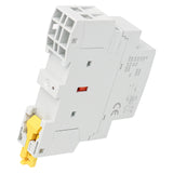 Baomain Manual Household AC Contactor HC1-25M 24V/110V/220VAC 25A 2 Pole 50/60Hz Modular Contactor Circuit Control 35mm DIN Rail