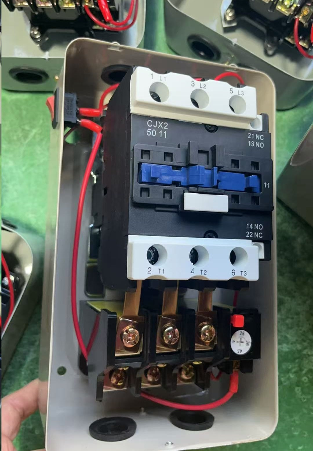Baomain Magnetic Electric Motor Starter Control QCX5-50 AC 380V 45A 15KW 3 Phase