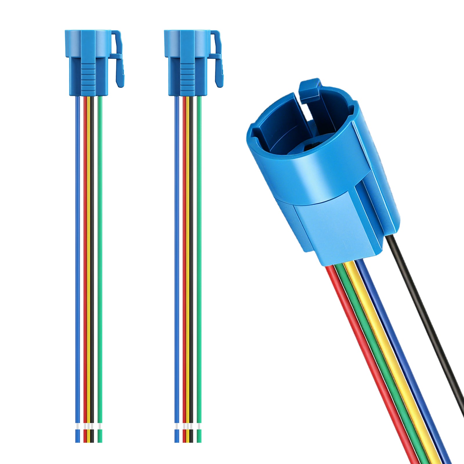 Baomain Wiring Plug with Harness for 5/8" 16mm Push Button Switch ON Off 1 NO 1 NC Wire Connectors