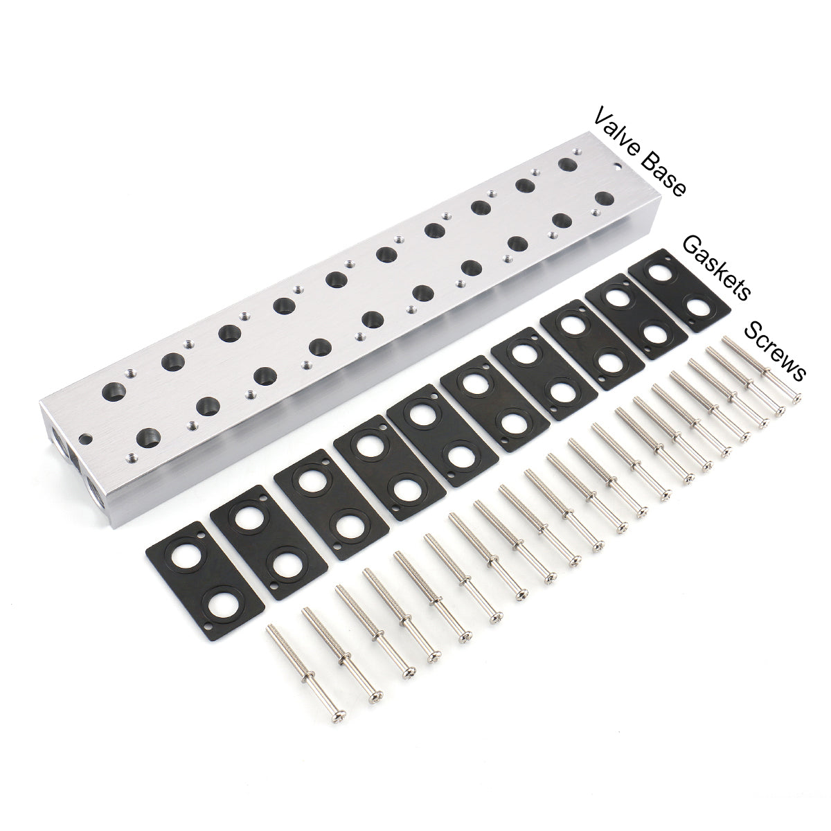 BAOMAIN -10 pcs Gaskets, Black Rubber Seal, accessory for 3V210  Pneumatic Solenoid Valve