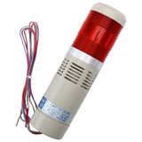 Baomain 12V/24V/110V/220V Alarm Warning Industrial Buzzer Continuous Red LED Signal Tower Light LTP-502TJ