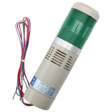 Baomain Industrial Signal Light Continuous Buzzer Warning Light, LGP-502TJ Green Column LED Tower Light