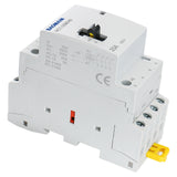 Baomain Manual Household AC Contactor HC1-25M 24V/110V/220VAC 25A 4 Pole 50/60Hz Modular Contactor Circuit Control 35mm DIN Rail