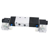 Baomain Pneumatic Solenoid Valve 4V330E-08 12V/24V/110V/220V PT1/4'' 5 Way 3 Position Internally Piloted Acting Type