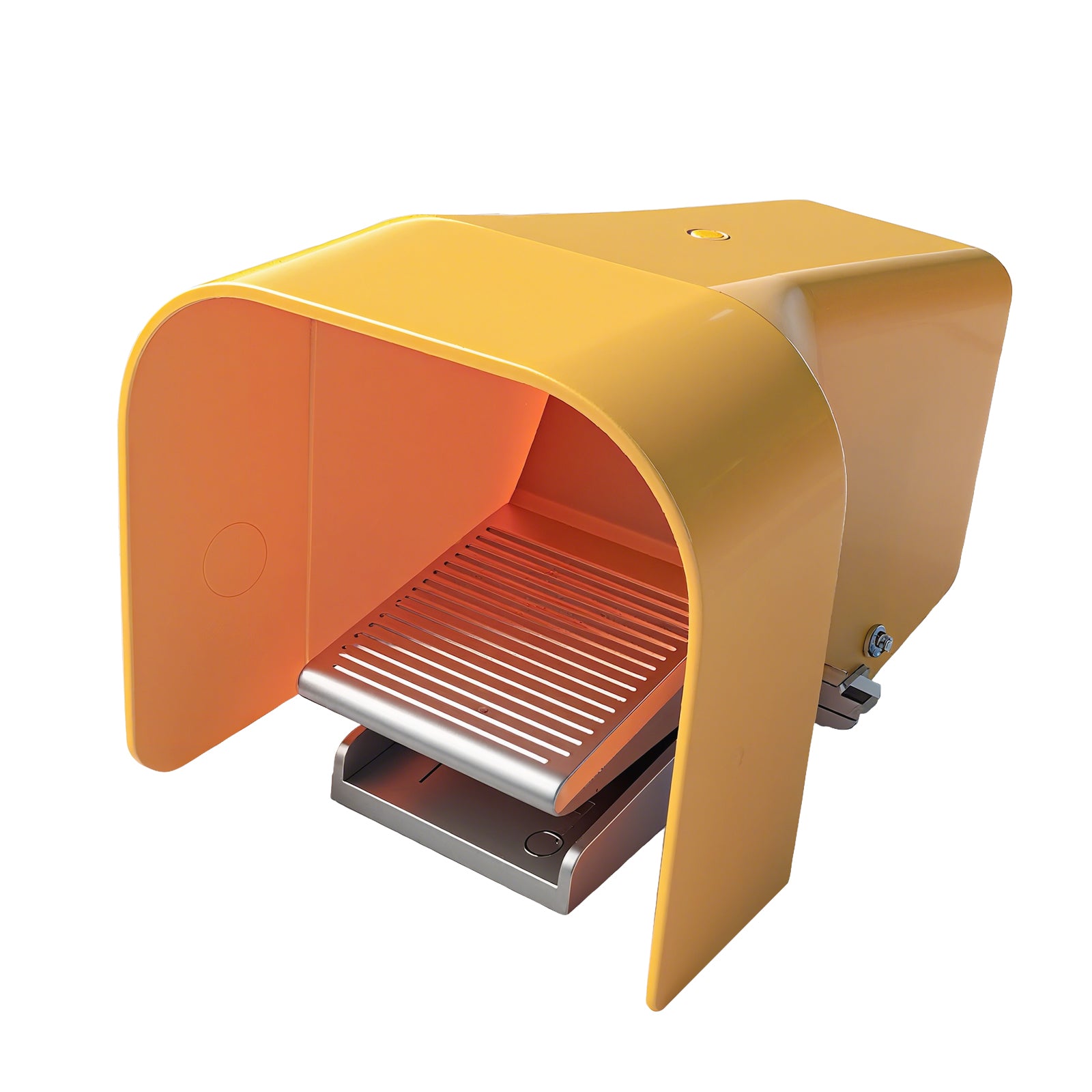 Baomain Pneumatic Foot Pedal Valve 4F210-08G with Protective Shield, 1/4'' PT  Foot Operated 5 Way 2 Position Direct Acting