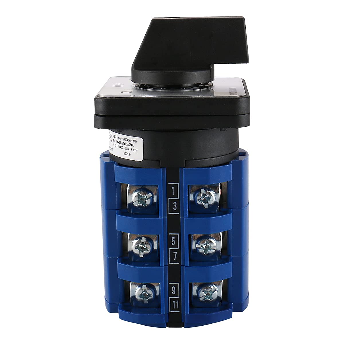 63A Momentary Rotary Cam Changeover Switch 660V 3-Pole 3-Position
