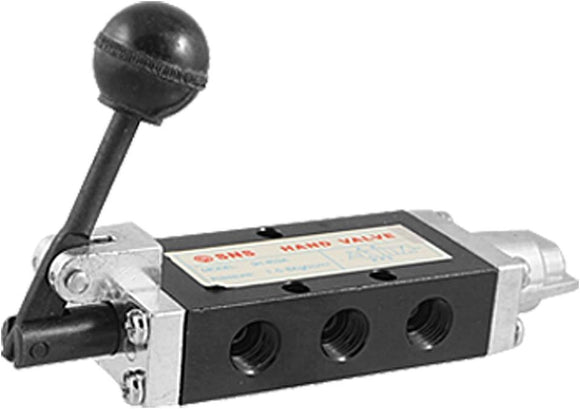 Baomain Hand Control Valve SH-402A 1/4 PT 2 Position 5 Way Direct Drive