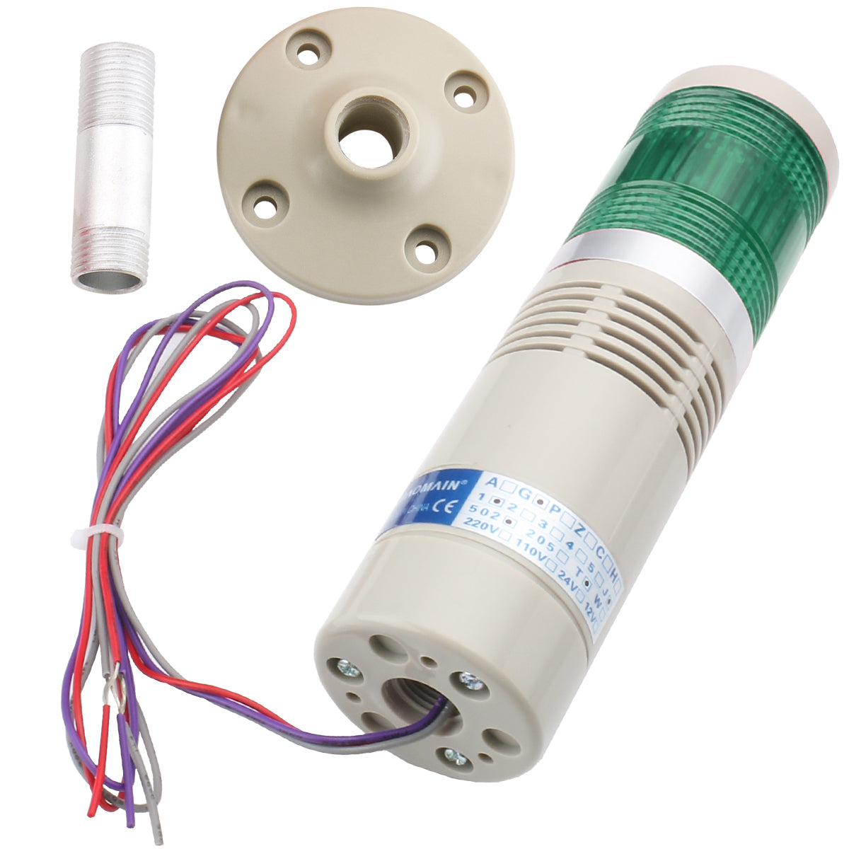 Signl Light Column Signal Light Column LED Alarm Round Tower Indicator Continuous buzzer ...