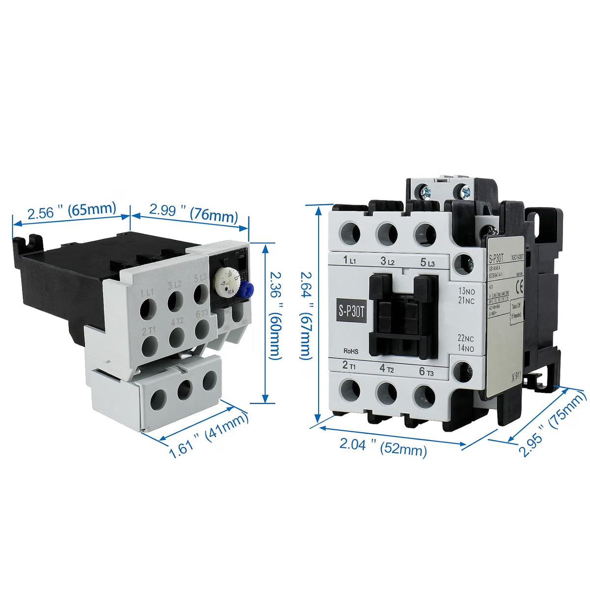 Baomain Shihlin Electric Schütz S-P30T TH-P20 TA Thermisches Überlastrelais UL &amp; CSA gelistet