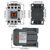 Baomain MEC Magnetic DC Contactors MC-9b 24VDC 50/60Hz 1a1b DIN Rail UL CE Listed