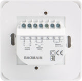 Baomain Home Nonprogrammable Thermostats, Degrees Fahrenheit ℉ Radiant Floor Heating Temperature Manual Controller 230V-240V AC 16A 4 Wire