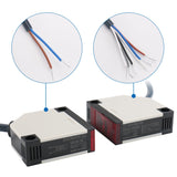 Baomain Photoelectric Sensor Switch E3JK-5DM2 DC12-24V Detection Distance 5m 1 Pair