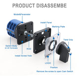 Baomain Rotary Cam Changeover Switch SZW26-125/D303.3 (LW28-125/3) 660V 125A ON/OFF/ON 3 Position