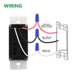 BAOMAIN Wall Touch Light Switch, Capacitive Touch Switch With Led Indicator, 480W Tungsten Lamp/Incandescent Lamp 150W LED, ETL Listed