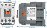 Baomain MC-25b(GMC-22) MEC Magnetic AC Contactors 110VAC 50/60Hz 1a1b DIN Rail UL