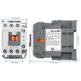 Baomain AC Contactors Industrial Magnetic MC-25b 220VAC 50/60Hz 1a1b DIN Rail UL