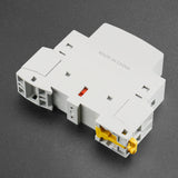 Baomain Hum-free DC/AC Modular Contactor 25A 2 Pole 12V/24V/110V/220V Circuit Control 35mm DIN Rail BMHC7-25