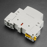 Baomain Hum-free DC/AC Modular Contactor 16A 2 Pole 12V/24V/110V/220V Circuit Control 35mm DIN Rail BMHC7-16