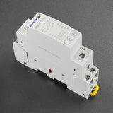 Baomain Hum-free DC/AC Modular Contactor 25A 2 Pole 12V/24V/110V/220V Circuit Control 35mm DIN Rail BMHC7-25