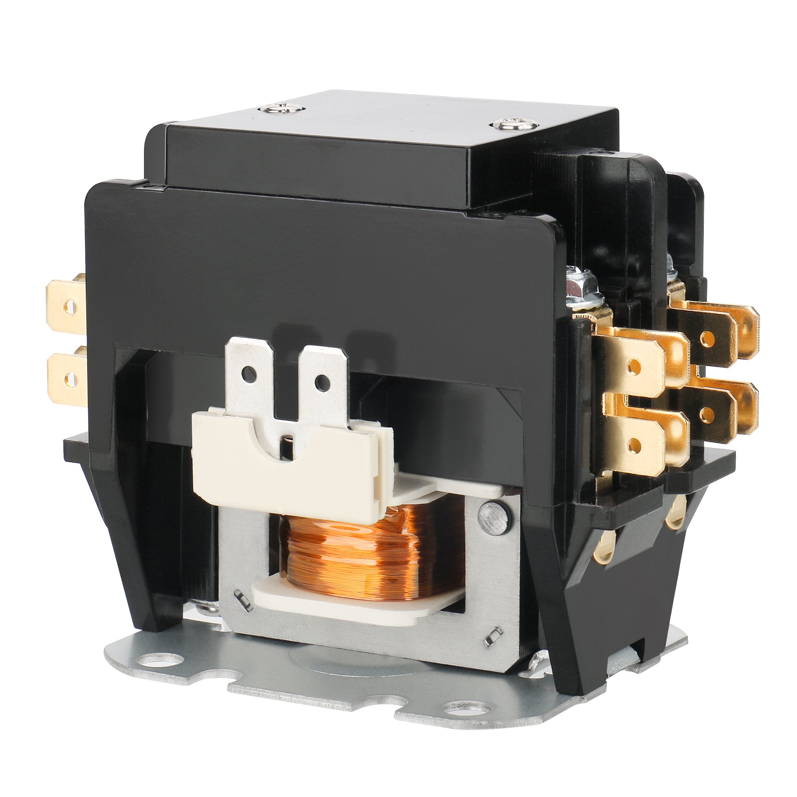 HVAC AC Contactor, 24VAC Coil 30A 2P Conditioner Condenser Compressor ...