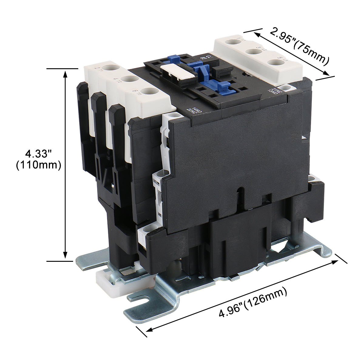 Baomain 65A 3 Pole AC Contactor CJX2-6511 110V 50/60HZ Motor Control AC-3 30KW 3P 3 Pole