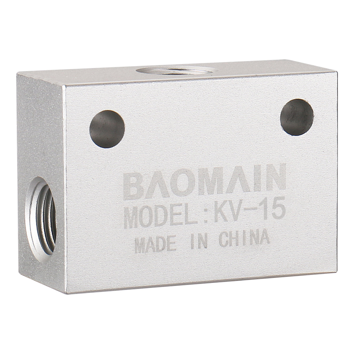 Baomain Aluminium Alloy One Way Quick Exhaust Air Shuttle Valve 1/2" PT KV-15