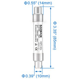 Baomain Solar PV Fuses, 1500 VDC gPV Type Fuse Link BMPV-63L,14 X 85 mm 50kA,15A/16A/20A/25A/30A/32A/35A/40A/45A/50A,Photovoltaic Fuses, CE Pack of 5