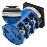 Baomain 160A Rotary Selector Cam Changeover Switch, SZW26-160/D303.3 AC 660V 3 Positions 3 Phase 12 Terminals Cam Switch
