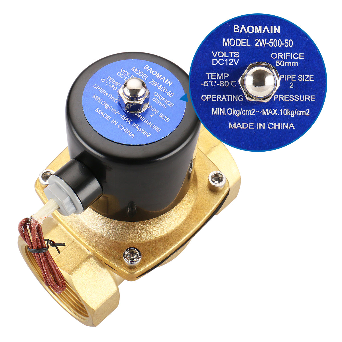 1" Normally Open Brass Solenoid Valve 220v 24V 12V 220V 110V Waterproof Solenoid Valve