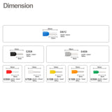 Baomain 800pcs Wire Copper Crimp Connector Kit AWG 22/20/18/16/14/12/10 Assorted Insulated Ferrule Pin Cord End Terminal Set Blue Gray Black Green Orange Yellow White Red