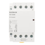 Baomain Household Contactor 4 Pole HC1-50(BCT-50) 12V/24V/110V/220V Universal Circuit Control 35mm DIN Rail Mount