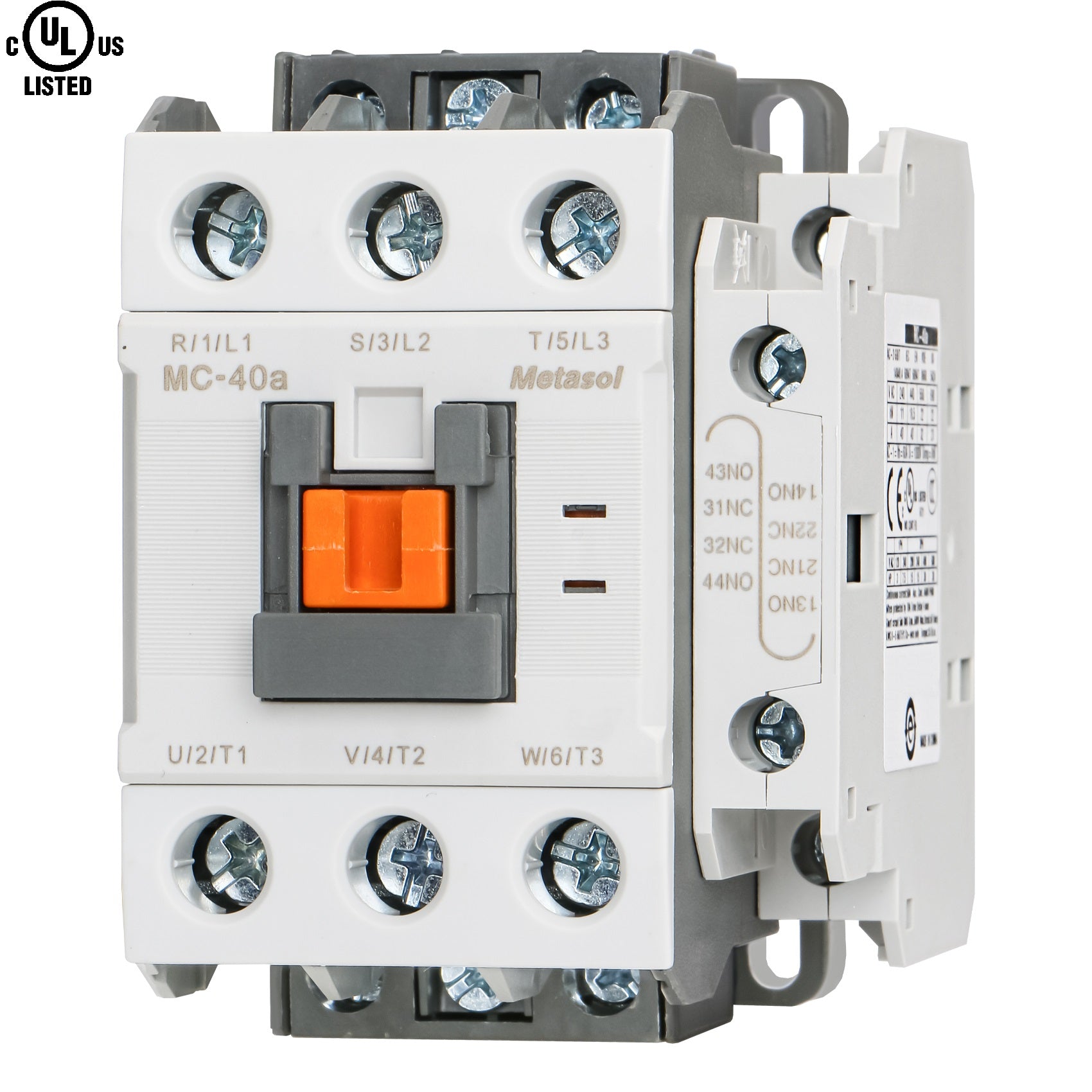 Baomain MEC Magnetic Contactor MC-40A 110VAC 40Amp 50/60Hz 35mm DIN Rail UL listed