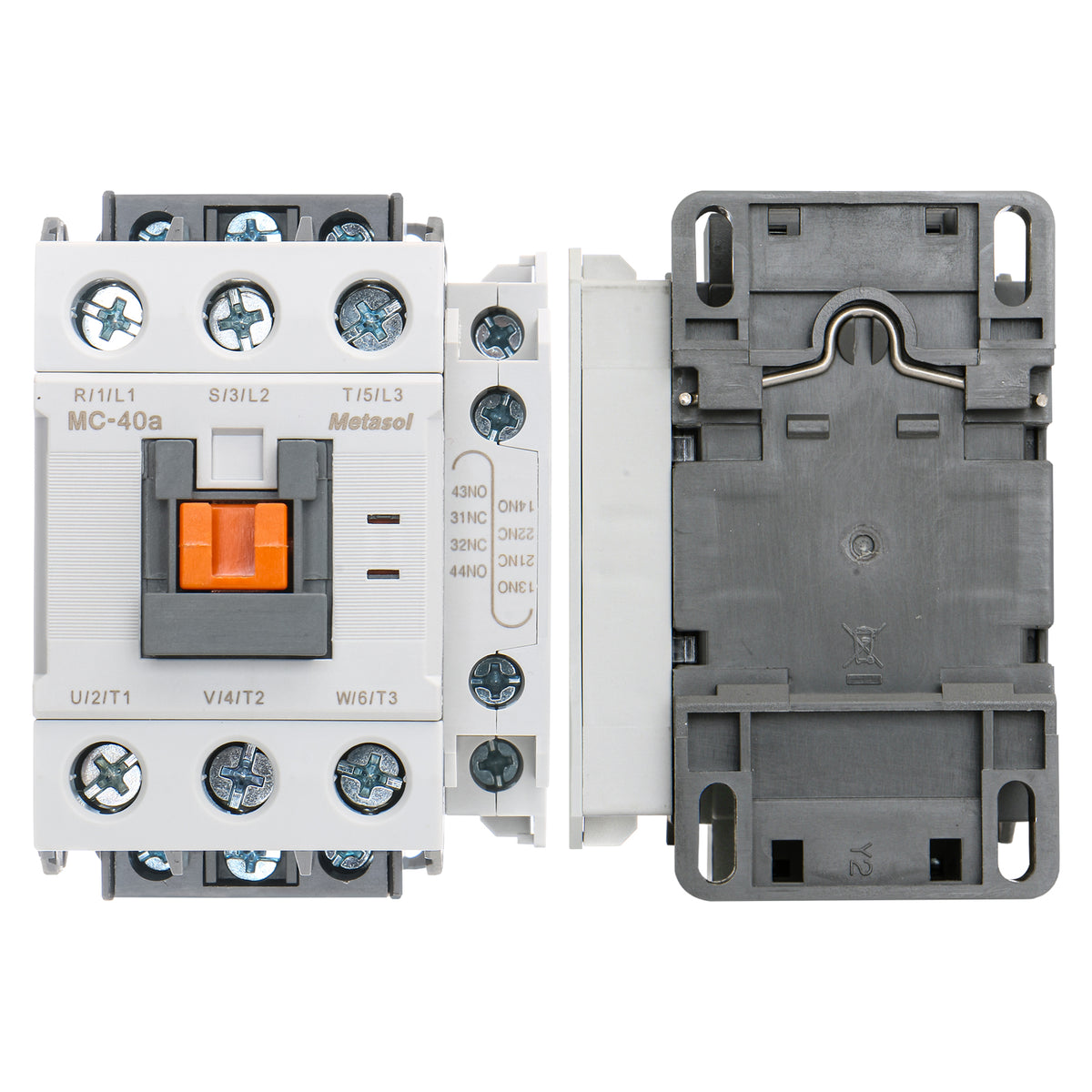 MEC Magnetic Contactor MC-40A 110VAC 40Amp 50/60Hz 35mm DIN Rail UL ...