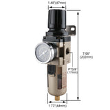 Baomain Air Souce Treatment Filter Regulator AW3000-03 Pneumatic w Pressure Gauge