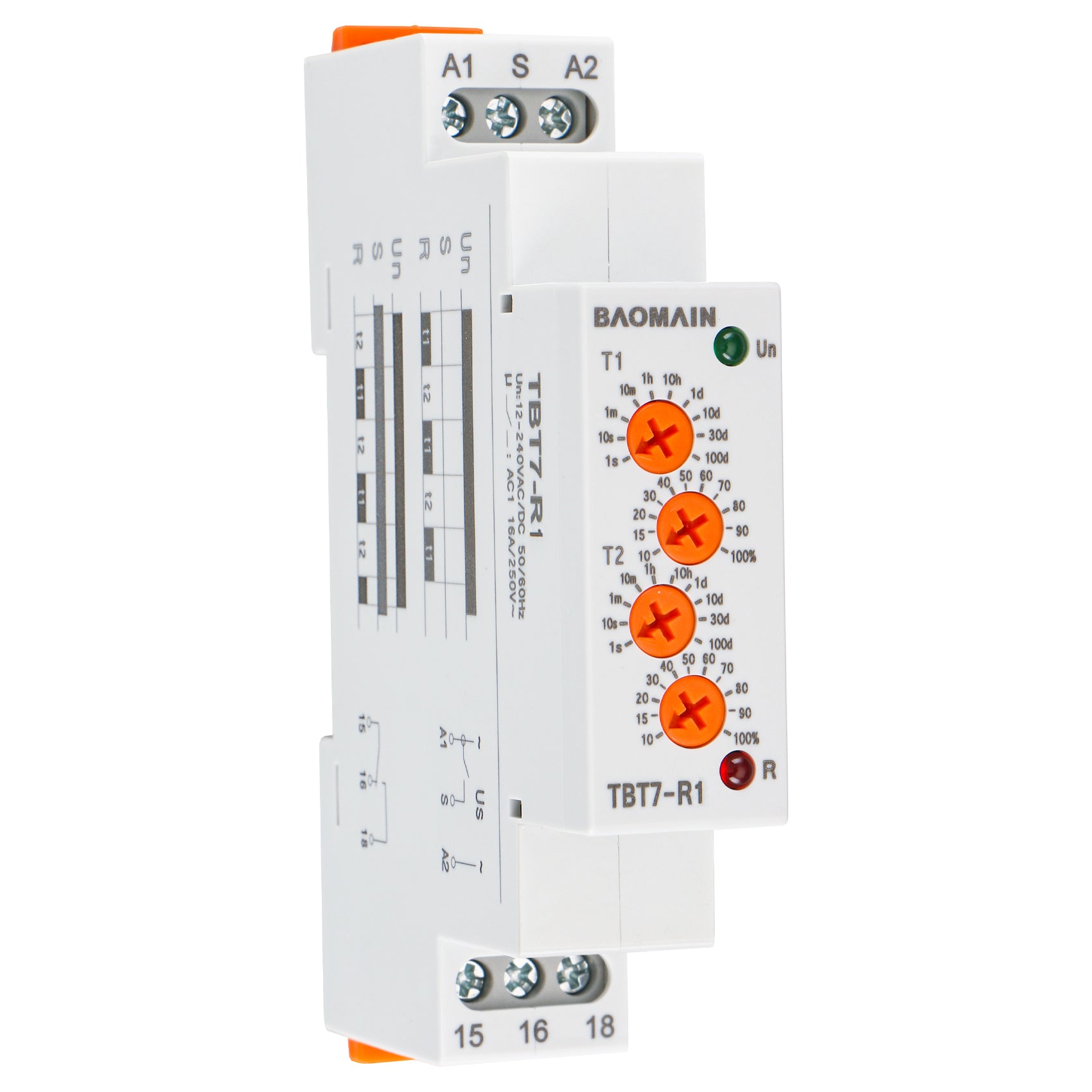 Timer Relay Module Cycl Asymmetric Cycler Time Relay, 16A/250V SPDT, Repeat Cycle Time Relay ...