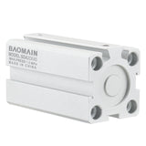 Baomain Compact Thin Pneumatic Air Cylinder SDA 20 Series 20mm Bore Double Action M5 Port