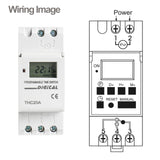 Baomain Digital LCD Power Weekly Programmable Timer THC20A 20A Amp 16 ON &16 Off Repeat Time Switch 110V/220VAC