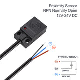 Baomain Inductive Proximity Sensor Switch TL-W5MC1 Distance 5mm NPN NO DC 10-30V 200mA 3-Wire