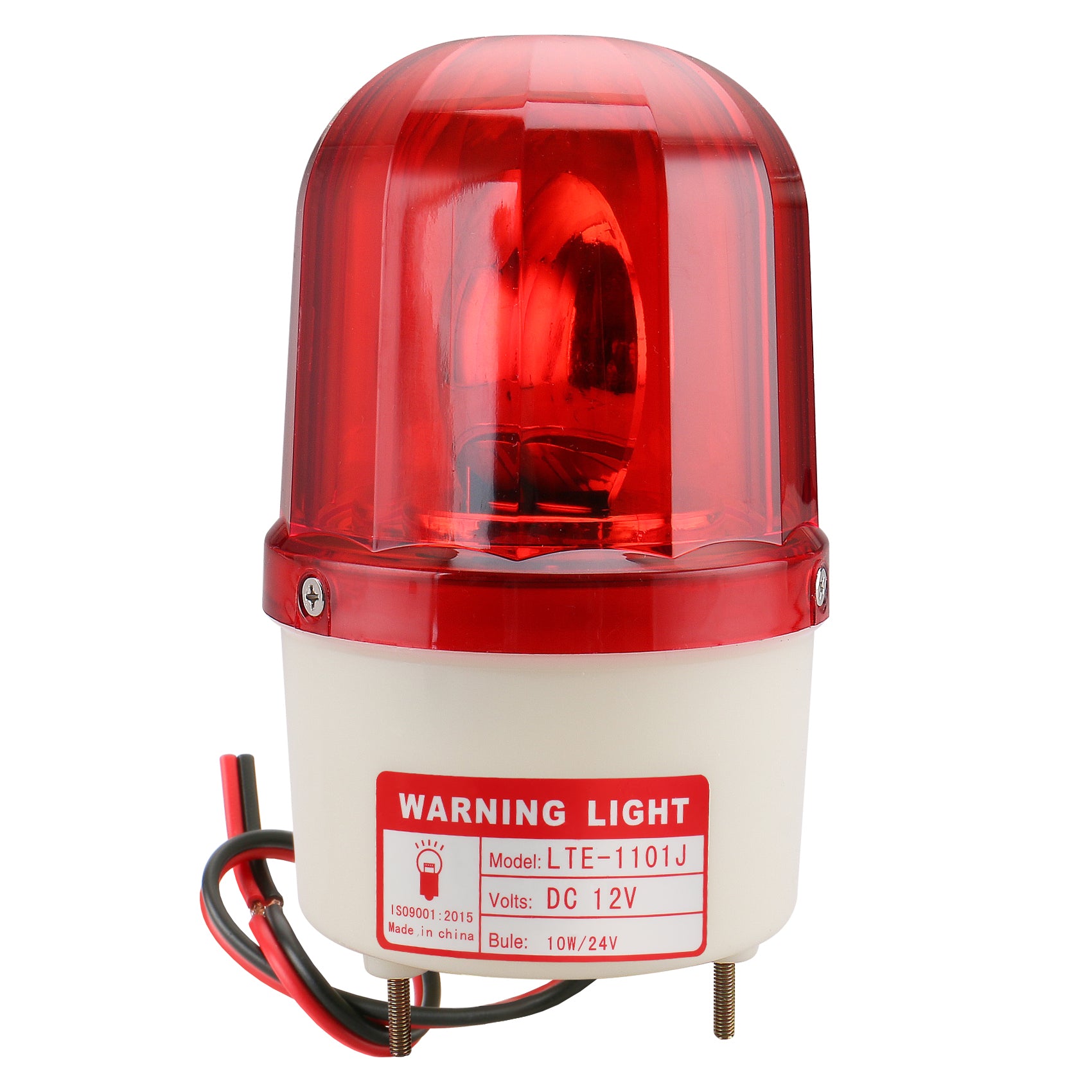 Baomain Industrial Signal Tower Warning LTE-1101J 85dB Buzzer Sound Rotating Light Red