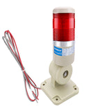 Baomain LED Signal Tower Stack Lights 12V/24V/110V/220V Industrial Continauous Alarm Warning Light with Rotatable Base Red/Green/Blue/Yellow/White Column Tower Lamp LXY-502-T