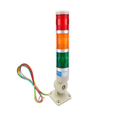 Baomain LED Signal Tower Stack Lights 12V/24V/110V/220V Industrial Continauous Warning Lights with Rotatable Base Red/Yellow/Green 3-Layer Column Tower Lamp LXY-502-T3