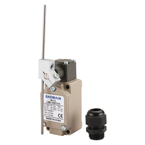 thumbnail image 2 of Baomain BM-3169 Limit Switch - SPDT Coil Spring Plunger Momentary IP67 Waterproof 2 of 11
