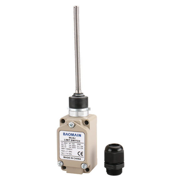 Baomain Limit Switch WLNJ Coil Spring Plunger Momentary 380V 10A – BAOMAIN