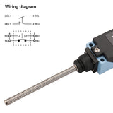 Baomain Limit switch TZ-8167 (ME-8167) Flexible Spring Arm 1 NO 1 NC for Lathe CNC Plasma
