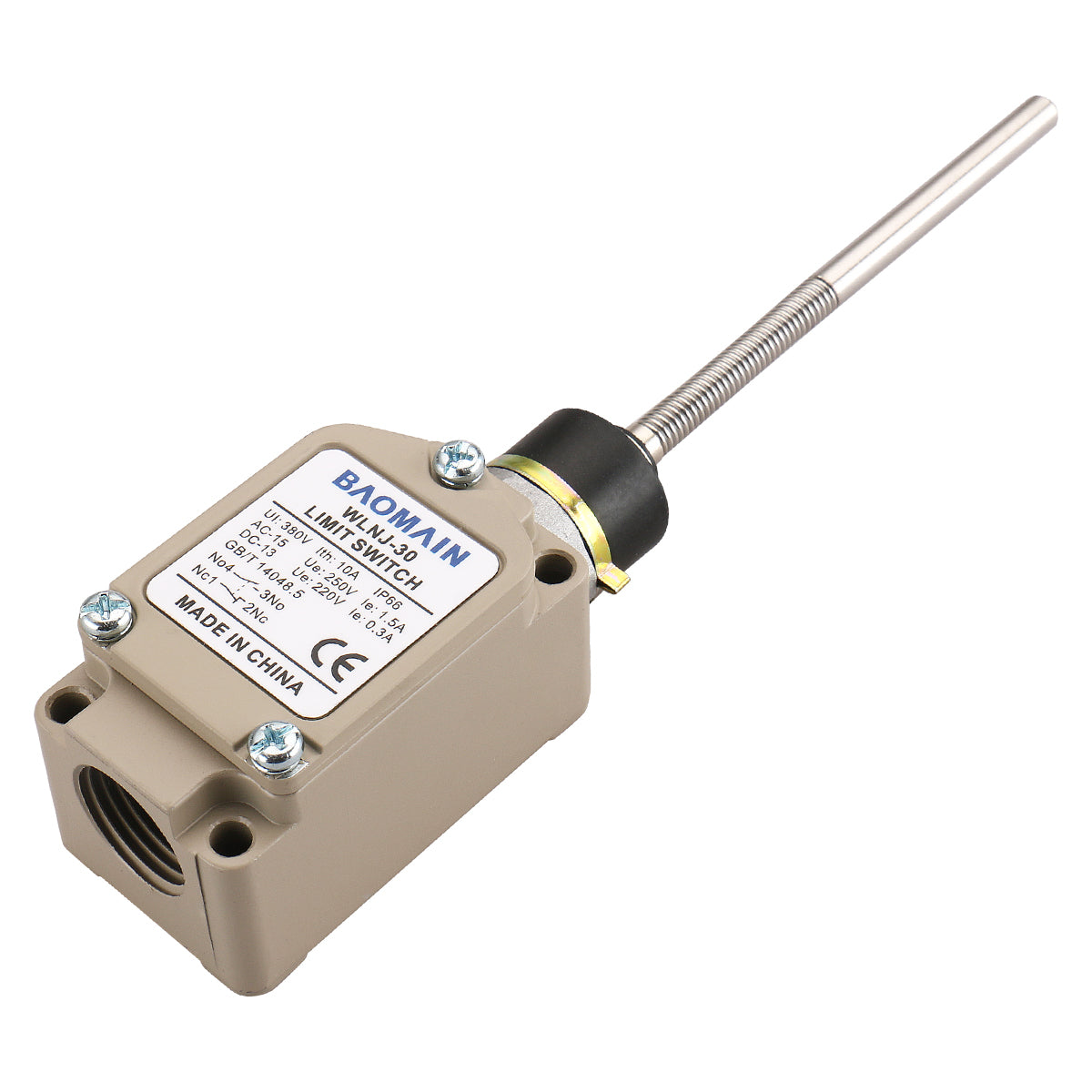Coil Spring Rod Momentary Limit Switch Auto Reset Waterdichte Coil Spring Rod Momentary Limit Switch Auto Reset Waterdichte