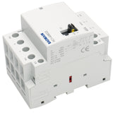 Baomain Manual Household AC Contactor HC1-40M 24V/110V/220VAC 40A 4 Pole 50/60Hz Modular Contactor Circuit Control 35mm DIN Rail