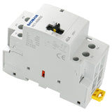 Baomain Manual Household AC Contactor HC1-40M 24V/110V/220VAC 40A 2Pole 50/60Hz Modular Contactor Circuit Control 35mm DIN Rail