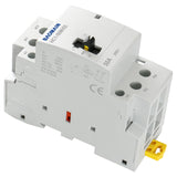 Baomain Manual Household AC Contactor HC1-50M 24V/110V/220VAC 50A 2 Pole 50/60Hz Modular Contactor Circuit Control 35mm DIN Rail