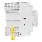 Baomain Manual Household AC Contactor HC1-50M 24V/110V/220VAC 50A 4Pole 50/60Hz Modular Contactor Circuit Control 35mm DIN Rail