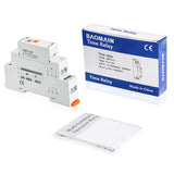 Baomain Multi-Function Time Relay, 16A Delay Off SPDT, DIN Rail Mounting Timer Relay TBT7-C1